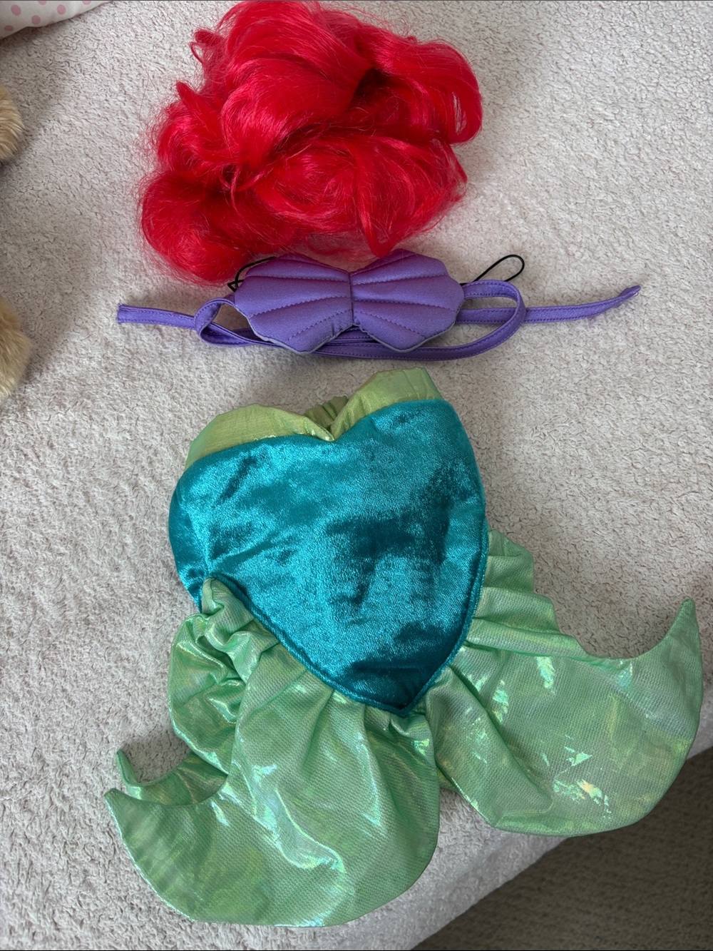 Build A Bear Little Mermaid Ariel Outfit with Hair